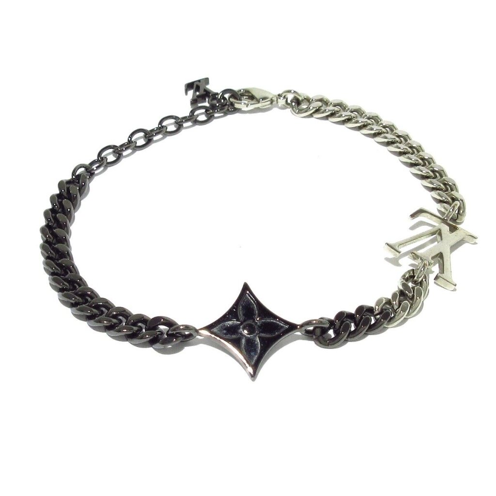 Auth Louis Vuitton Brasserie Lv Instinct M00508 Silver Others Rm1211 Bracelet